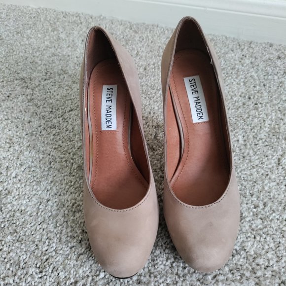 Steve Madden “Triggerr” Brown Suede Heels Size 6 - Picture 9 of 9